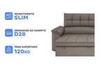 Sofá 5 Lugares Retrátil Reclinável Slim Milano BestHouse Sofás