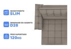 Sofá 4 Lugares Retrátil Reclinável Slim Milano BestHouse Sofás