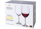 Jogo de Taças de Cristal para Água e Vinho Transparente 580ml 6 Peças Bohemia Colibri