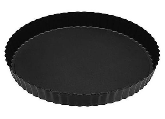 Forma para Doces e Salgados de Aço Redonda - Antiaderente Fundo Removível 24cm Hauskraft