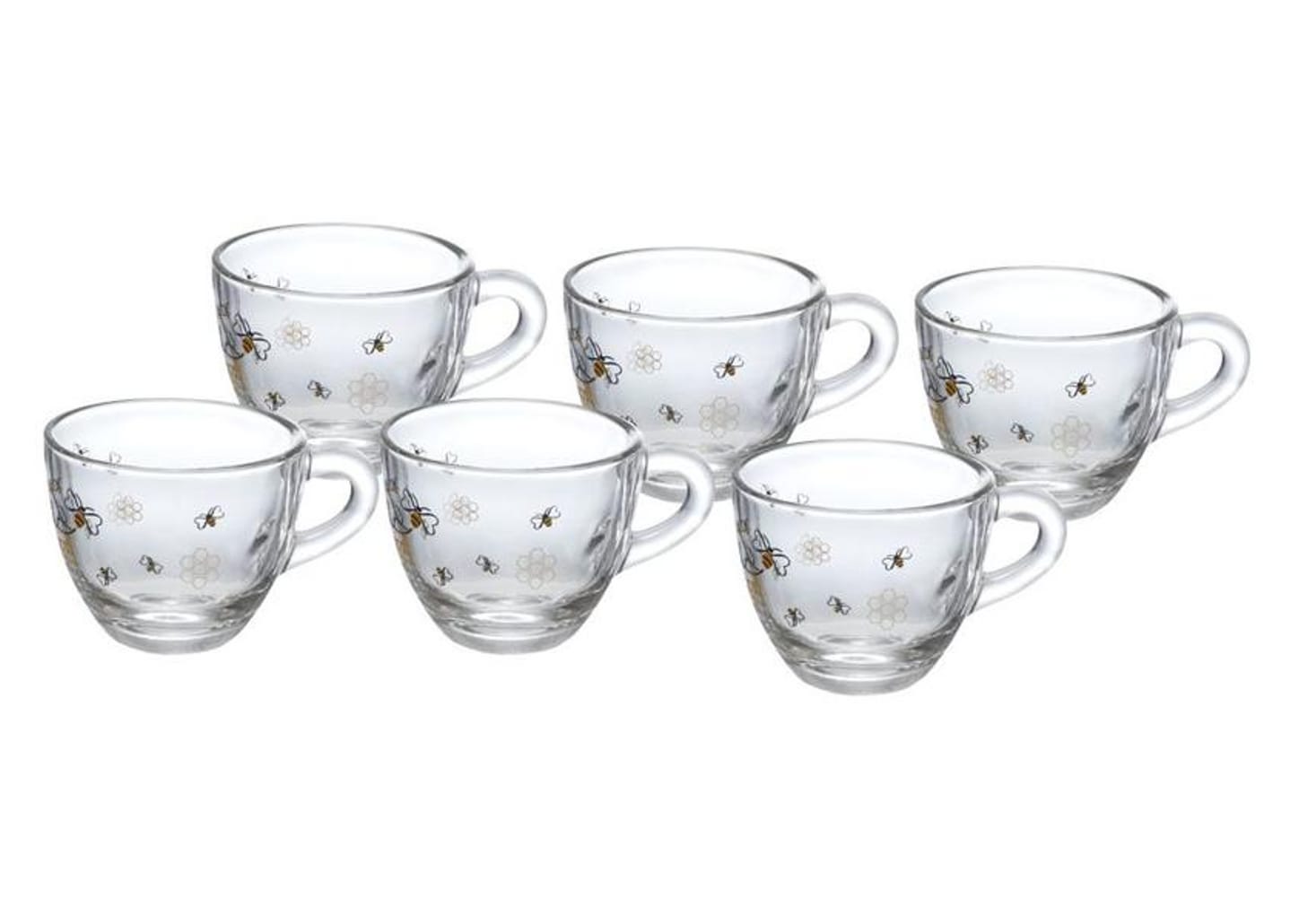 Jogo de Xícaras de Café 90ml Hauskraft Honey 6 Peças