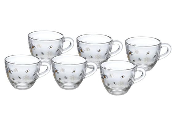 Jogo de Xícaras de Café 90ml Hauskraft Honey 6 Peças