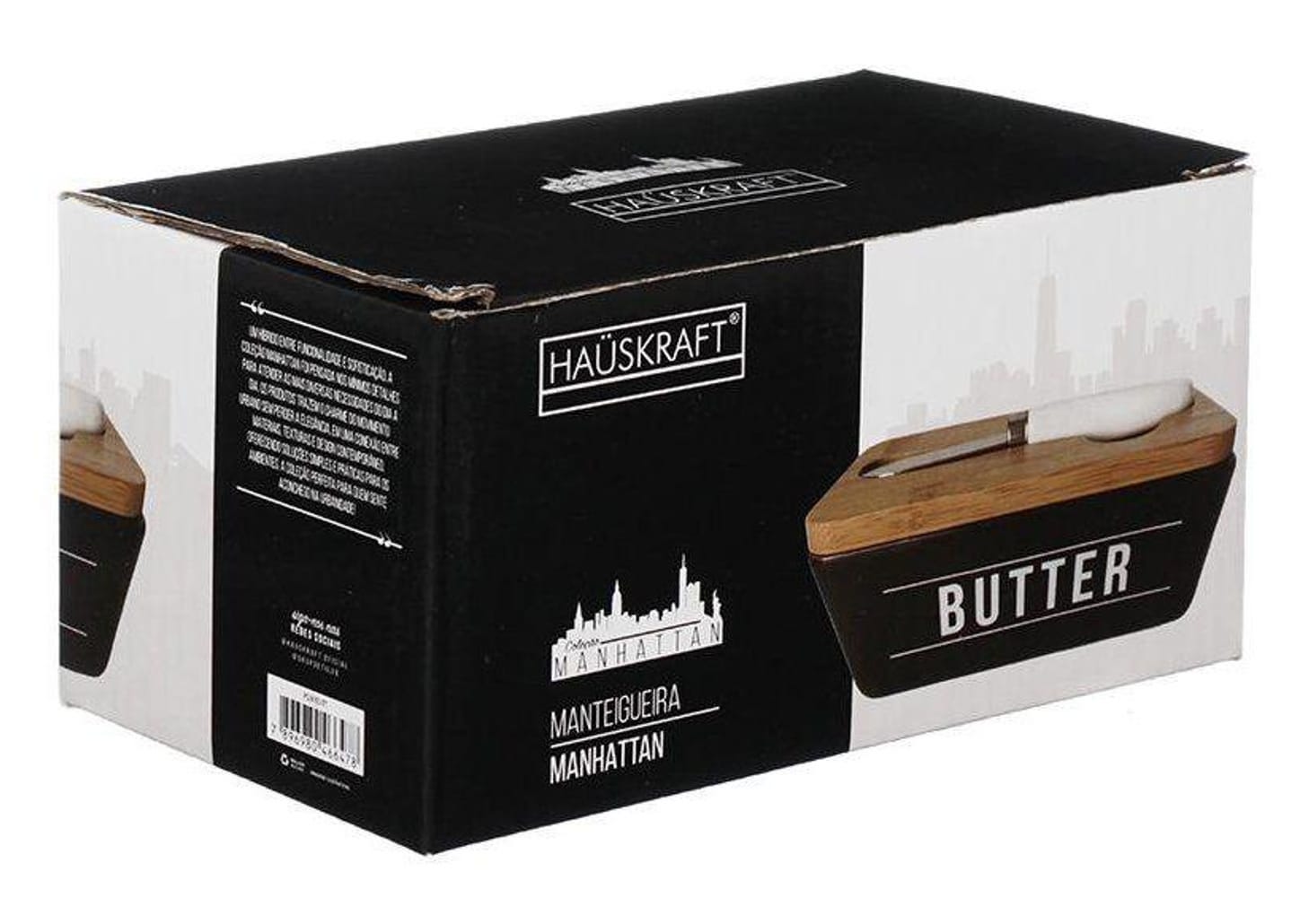 Manteigueira de Porcelana Hauskraft Manhattan