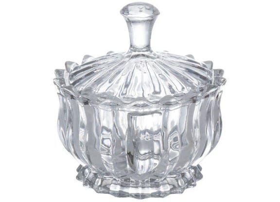 Potiche de Vidro com Tampa 12cm Hauskraft Brasilia