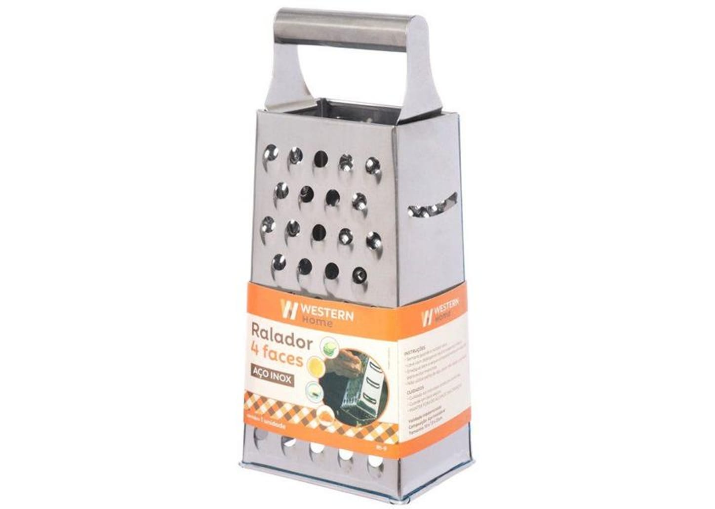 Ralador Multiuso Inox Western Home 4 Faces