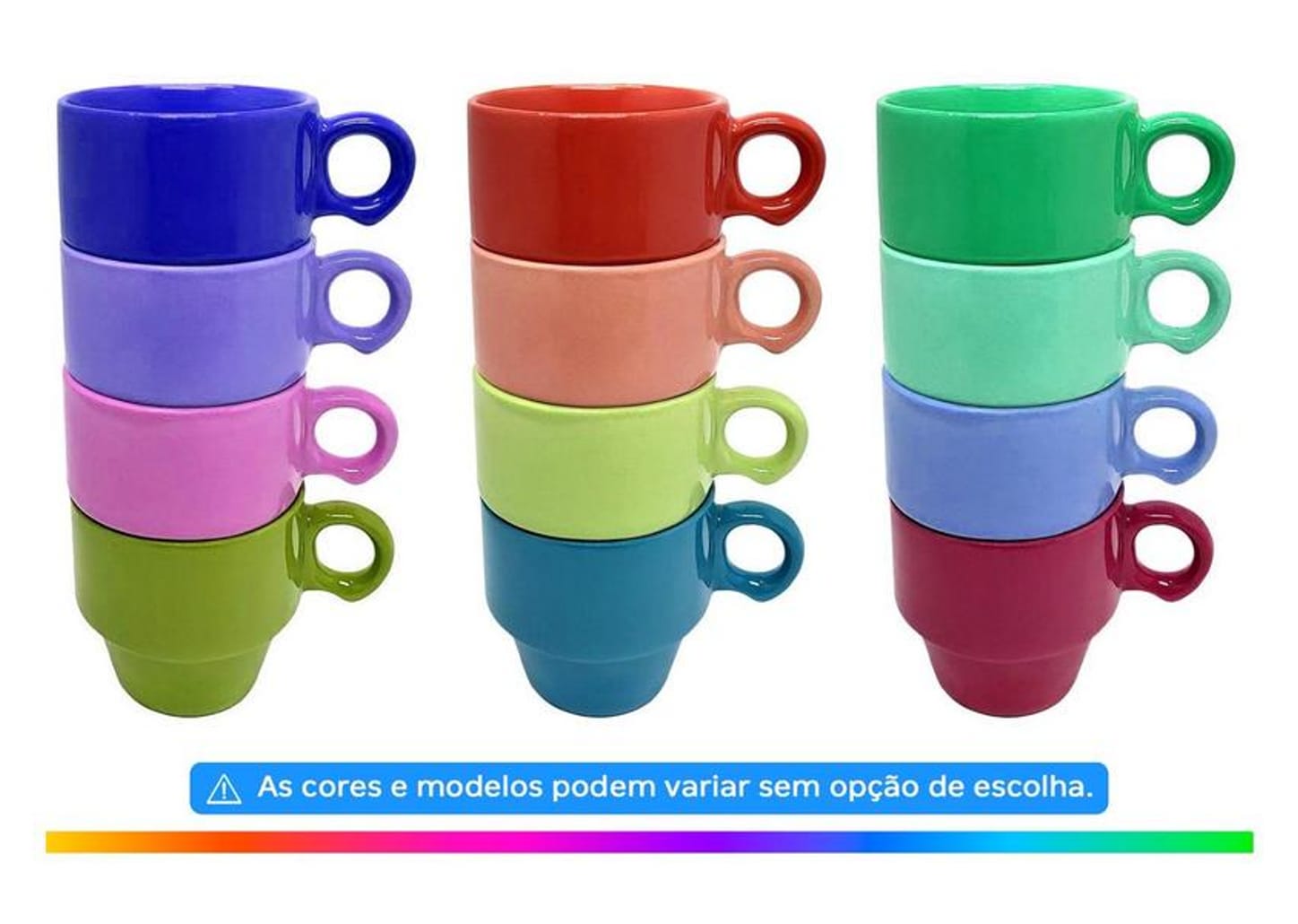 Jogo de Xícaras de Café 90ml Hauskraft Stacky 4 Peças