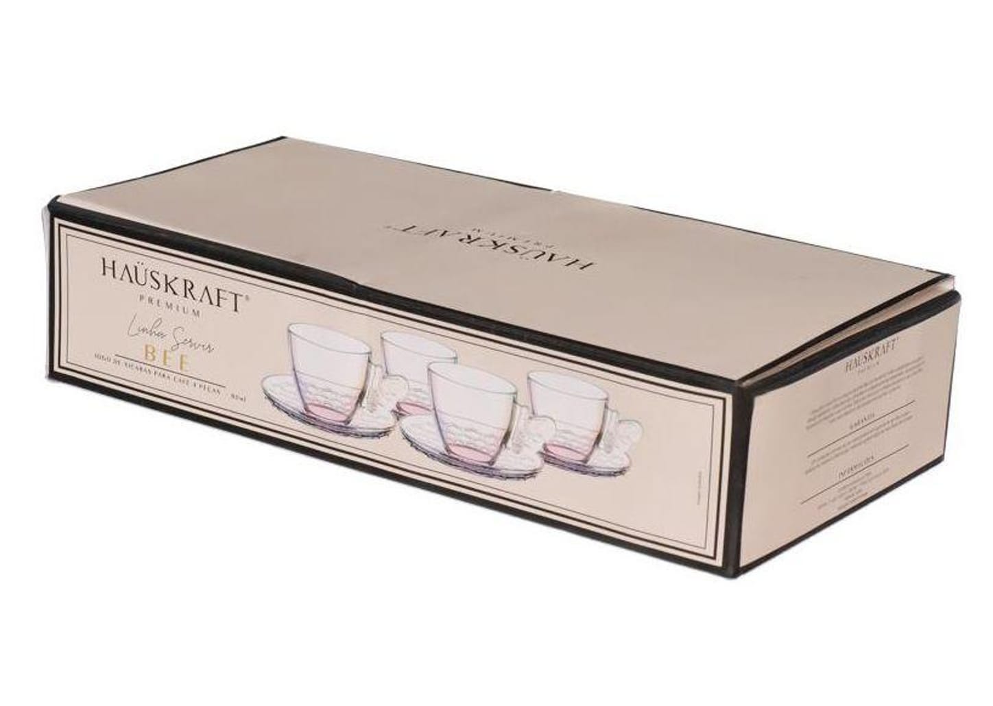Jogo de Xícaras de Café 80ml Hauskraft Bee 4 Peças