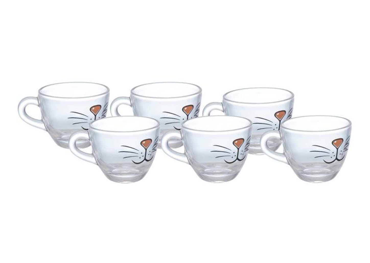 Jogo de Xícaras de Café 80ml Hauskraft Cat 6 Peças