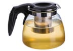 Chaleira Hauskraft de Vidro com Infusor Transparente e Preto 1L Venice