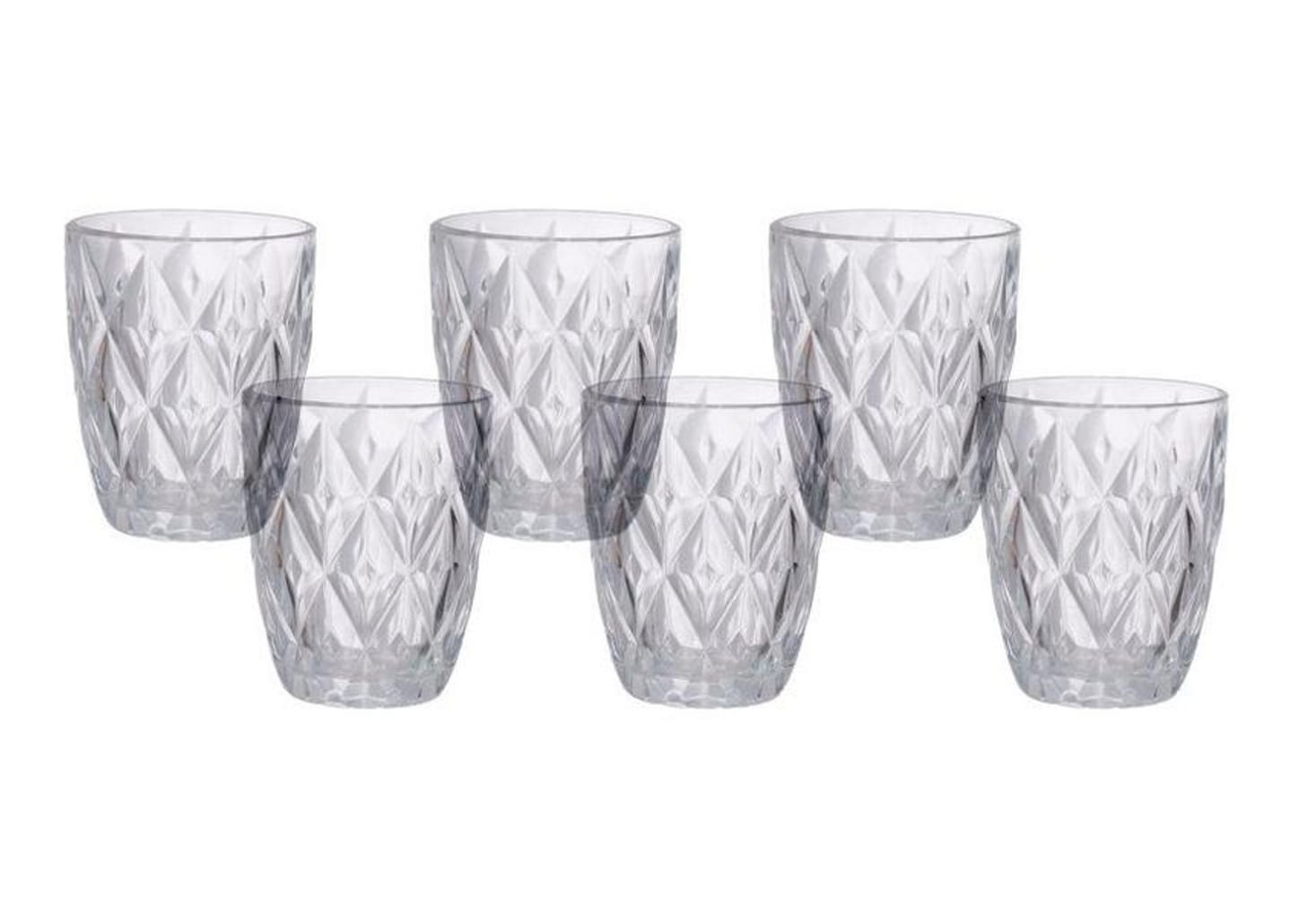 Jogo de Copos de Vidro Transparente 275ml 6 Peças Hauskraft Plaza