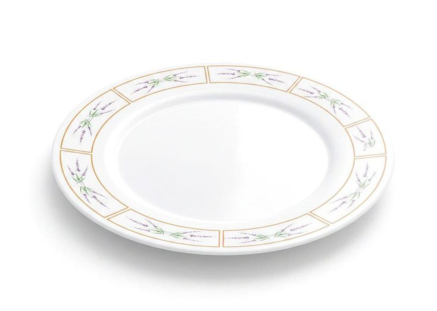 Prato Raso de Vidro Branco Redondo 26,5cm Hauskraft Lavanda