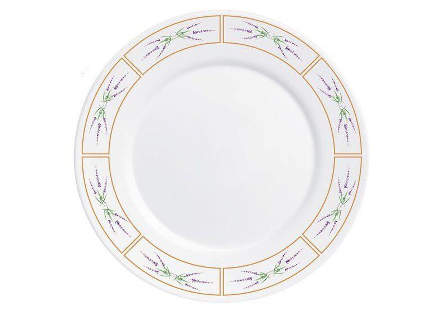 Prato Raso de Vidro Branco Redondo 26,5cm Hauskraft Lavanda