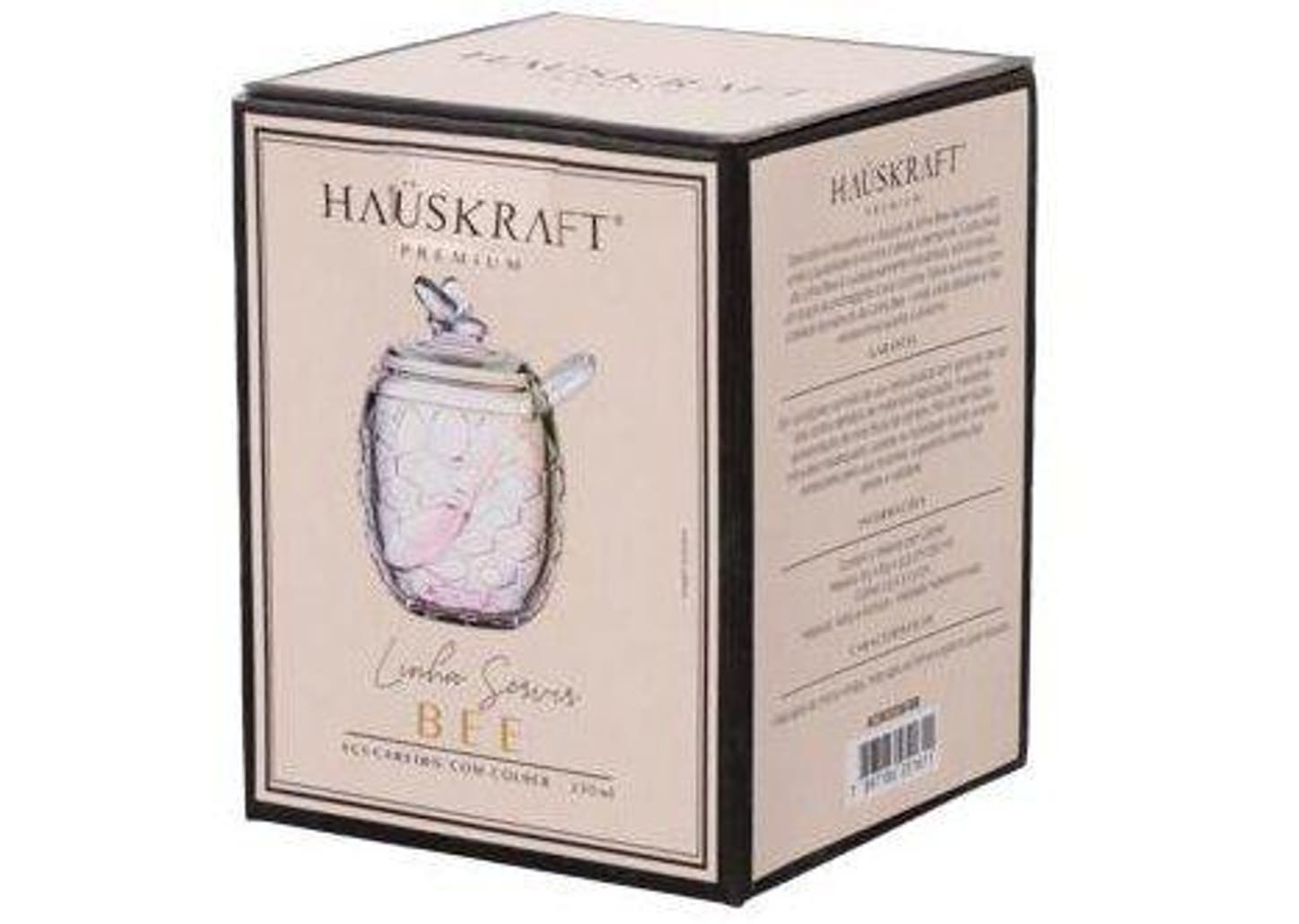 Açucareiro de Vidro com Colher com Tampa Hauskraft Bee