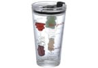 Copo de Vidro com Tampa Hauskraft Celebrate 450ml