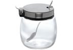 Açucareiro de Vidro e Inox com Colher Western Home Hollie