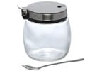 Açucareiro de Vidro e Inox com Colher Western Home Hollie