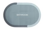 Tapete para Banheiro Oval Antiderrapante 58x38cm Diatomito Western Home