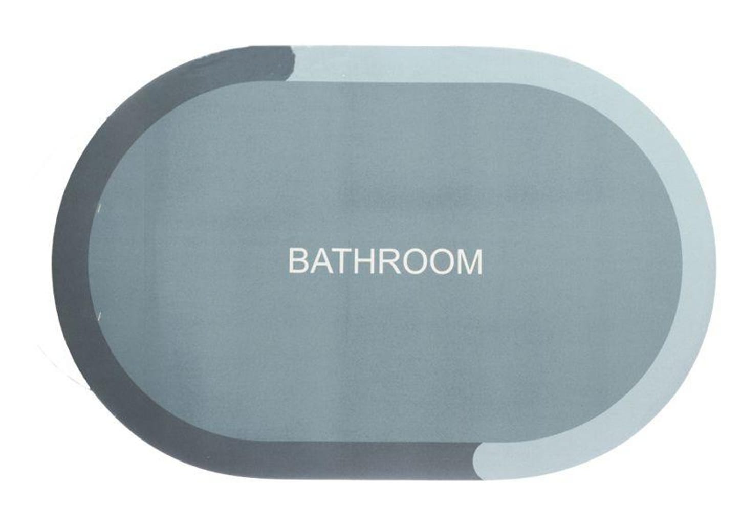 Tapete para Banheiro Oval Antiderrapante 58x38cm Diatomito Western Home