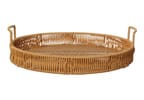 Bandeja para Servir Redonda Hauskraft Rattan Autumn 30x4,5cm