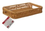Bandeja para Servir Retangular Hauskraft Rattan Autumn 25x4,5x15cm