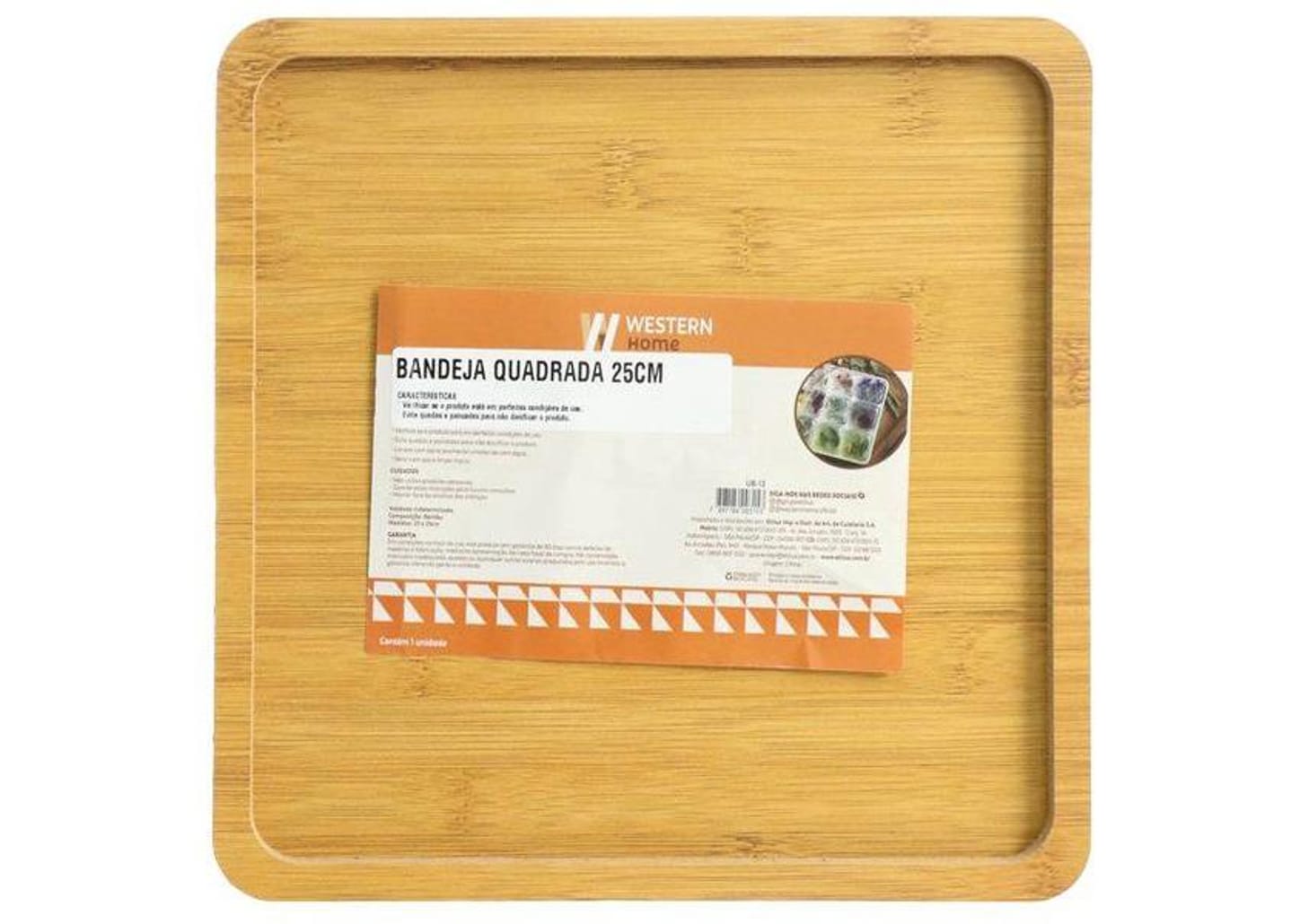 Bandeja para Servir Quadrada Western Home UB-12 25cm