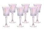 Jogo de Taças de Vidro para Vinho Rainbow 260ml 6 Peças Hauskraft Egeu