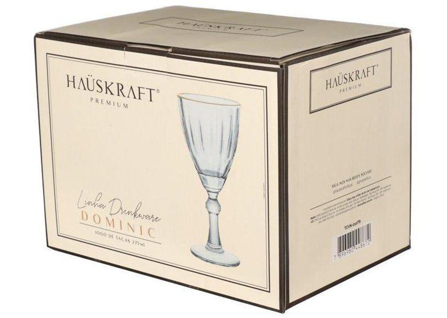 Jogo de Taças de Vidro para Vinho 275ml 6 Peças Hauskraft Dominic