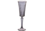 Jogo de Taças de Vidro para Champanhe Cinza 180ml 6 Peças Hauskraft Egeu