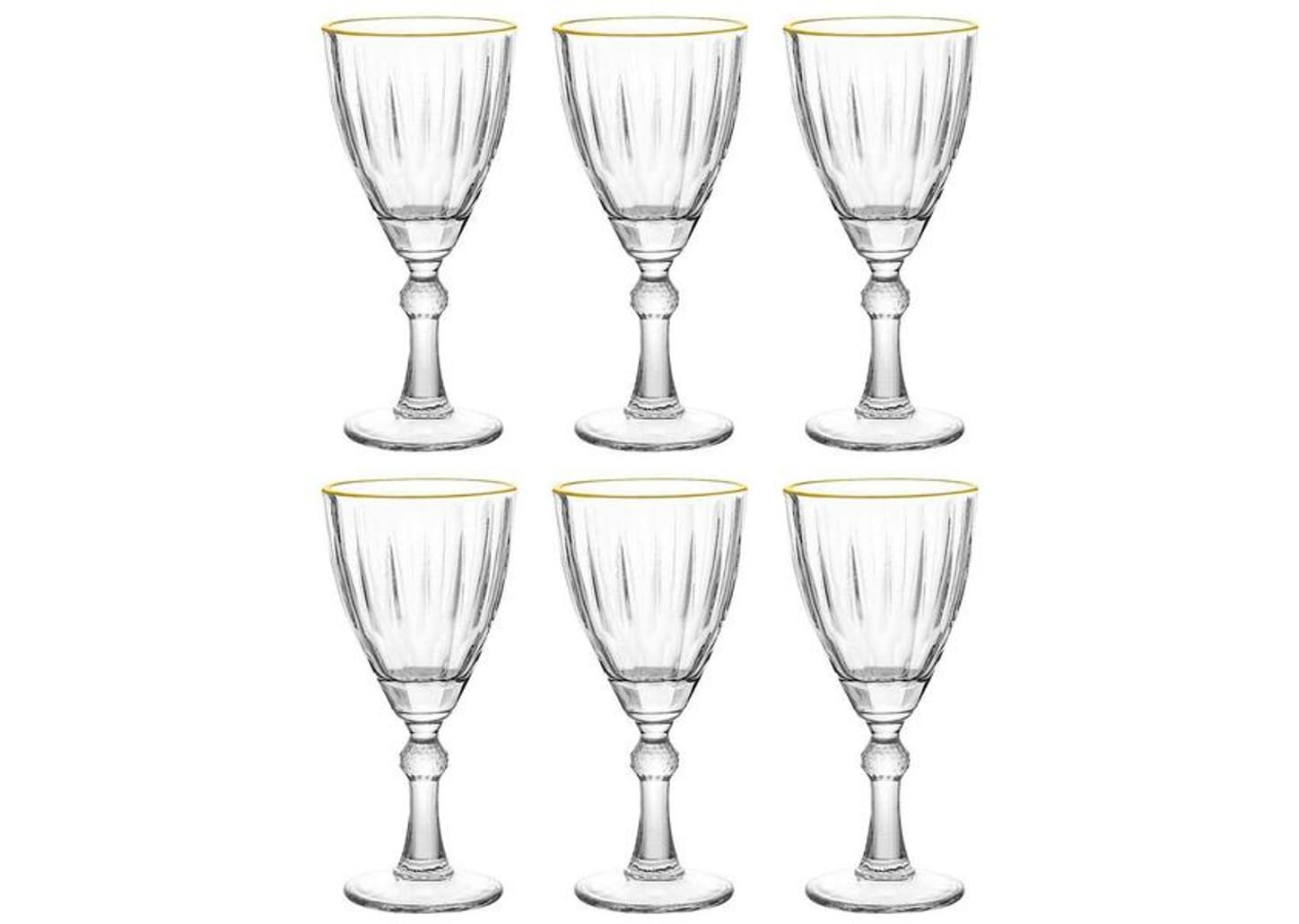 Jogo de Taças de Vidro para Vinho 275ml 6 Peças Hauskraft Dominic
