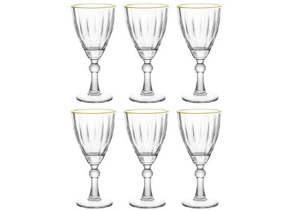 Jogo de Taças de Vidro para Vinho 275ml 6 Peças Hauskraft Dominic