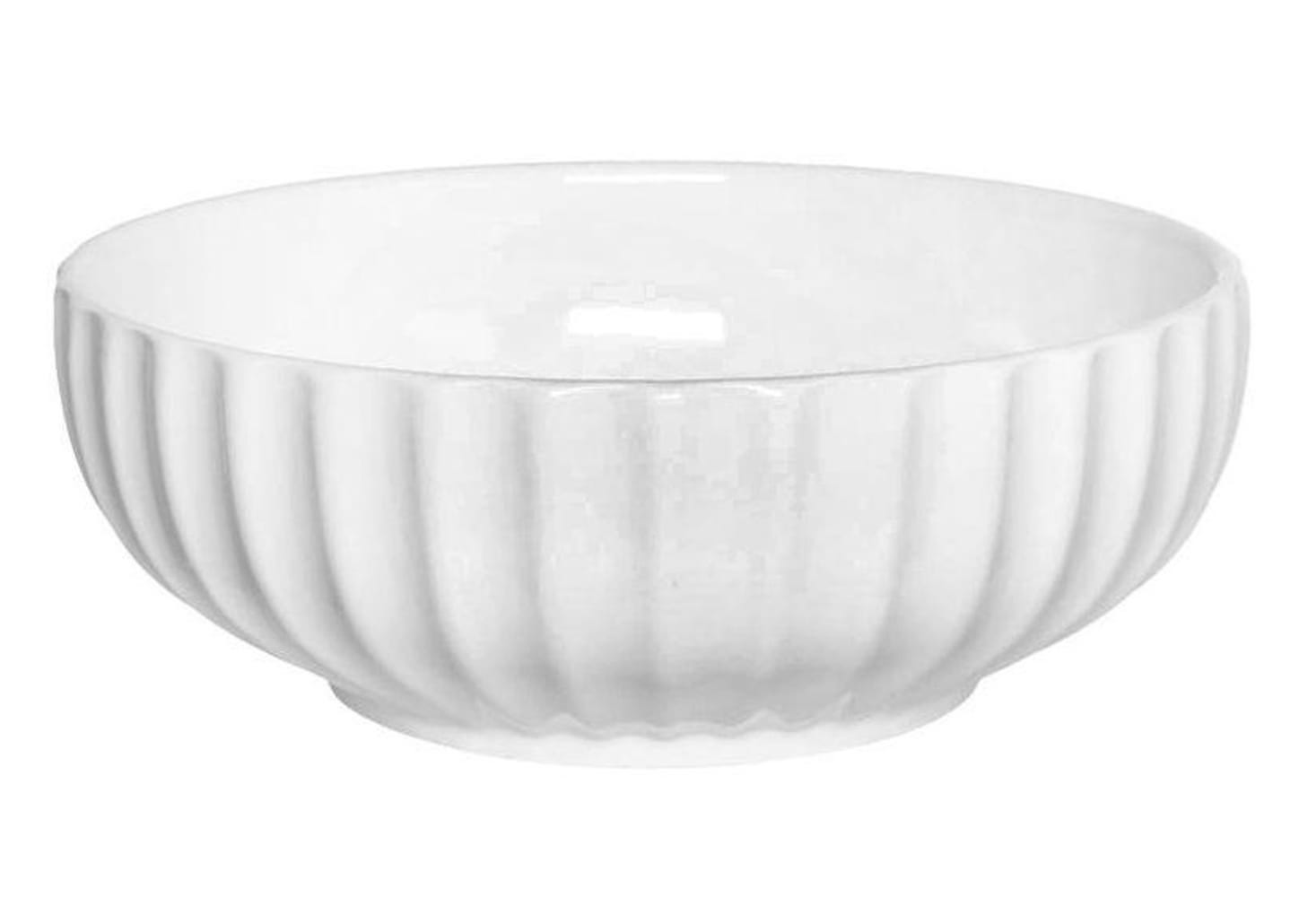 Saladeira Redonda Hauskraft Brunet Branca