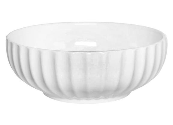 Saladeira Redonda Hauskraft Brunet Branca