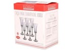 Jogo de Taças de Vidro para Champanhe Cinza 180ml 6 Peças Hauskraft Egeu