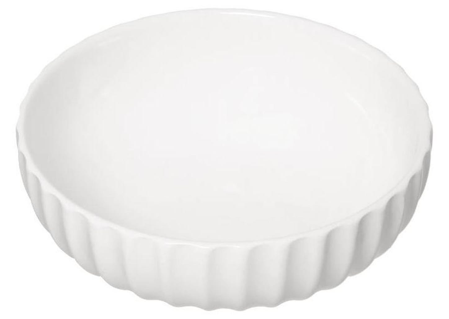 Saladeira Redonda Hauskraft Brunet Branca