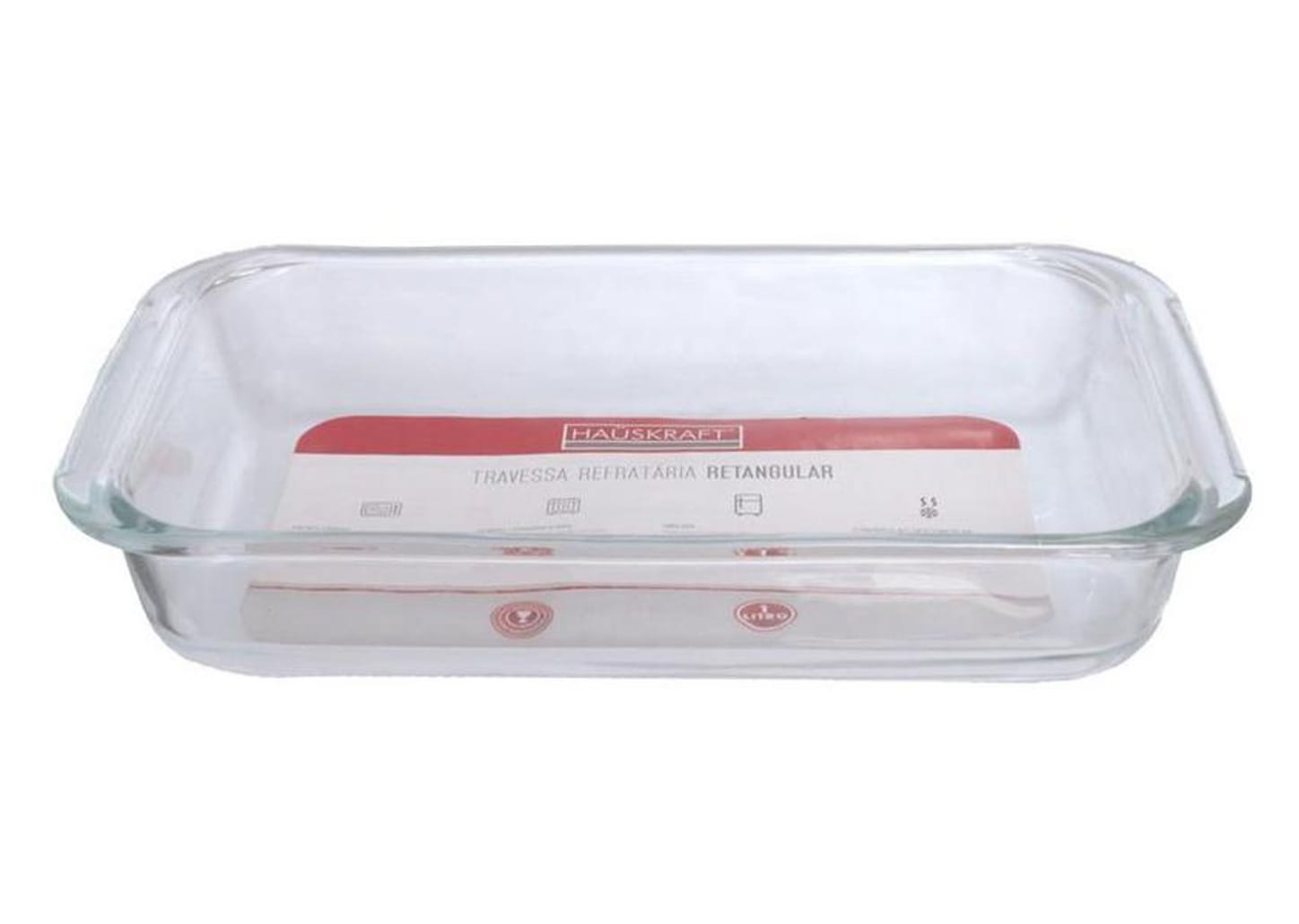 Travessa de Vidro Retangular 26x4,5x15cm Hauskraft Originale