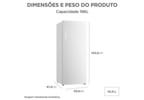 Freezer Vertical Midea 196L 1 Porta Inverter MDRU276FZA013
