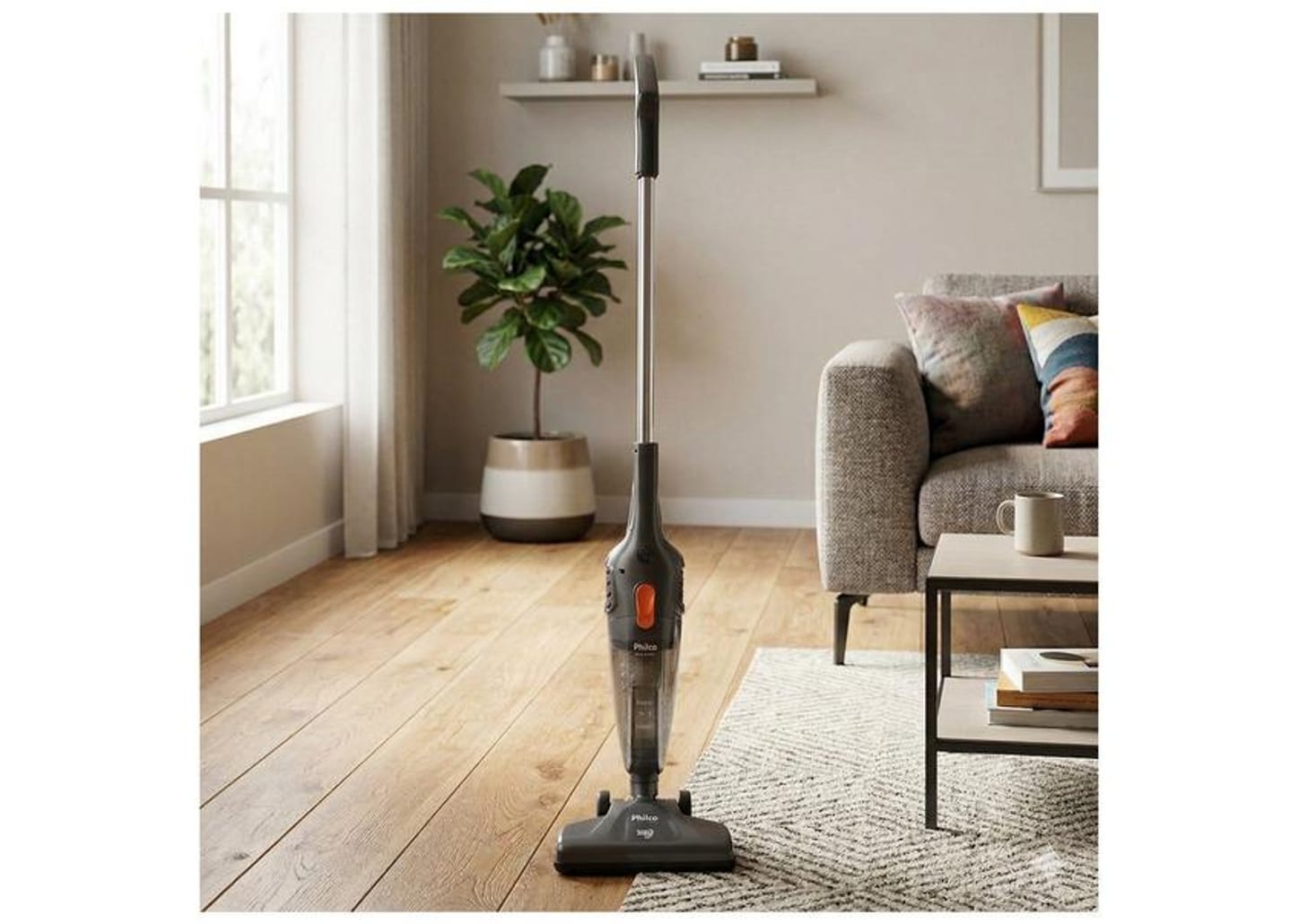 Aspirador de Pó 2 em 1 Philco 1400W PAS1450C 54901086 Cinza