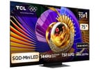 Smart TV 75" TCL 4K UHD SQD-Mini LED 75C7L Google TV 2026