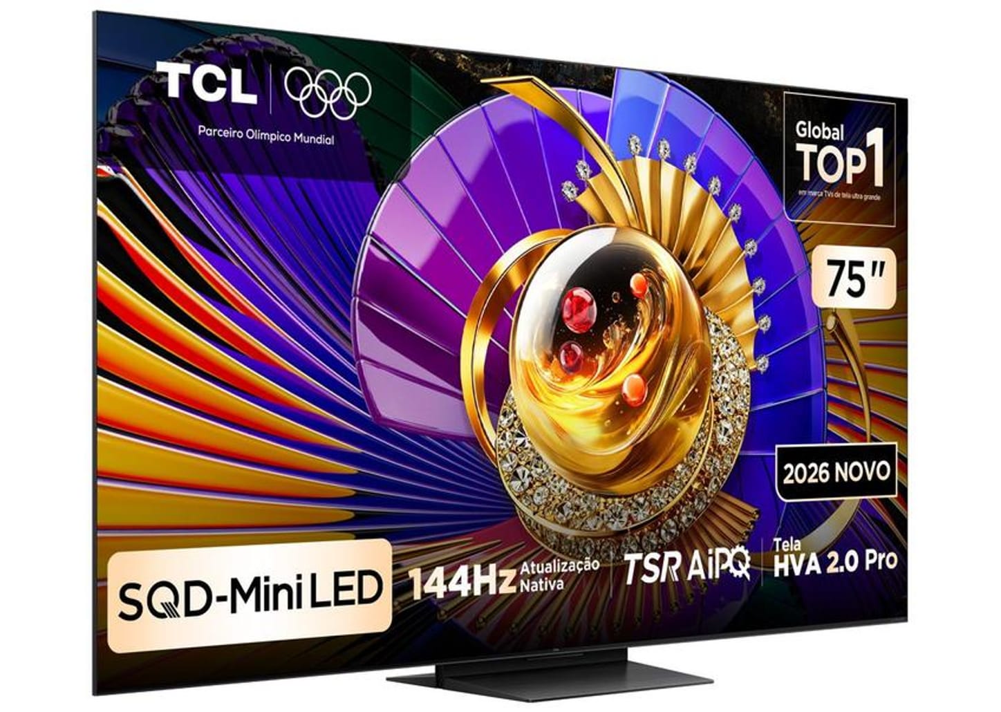Smart TV 75" TCL 4K UHD SQD-Mini LED 75C7L Google TV 2026