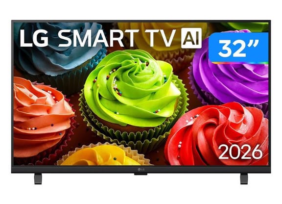 Smart TV 32" LG Full HD LCD 32LB650BPSA WebOS 26 2026