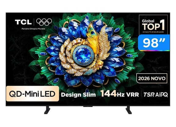 Smart TV 98" TCL 4K UHD QD-Mini LED 98A400M Google TV 2026