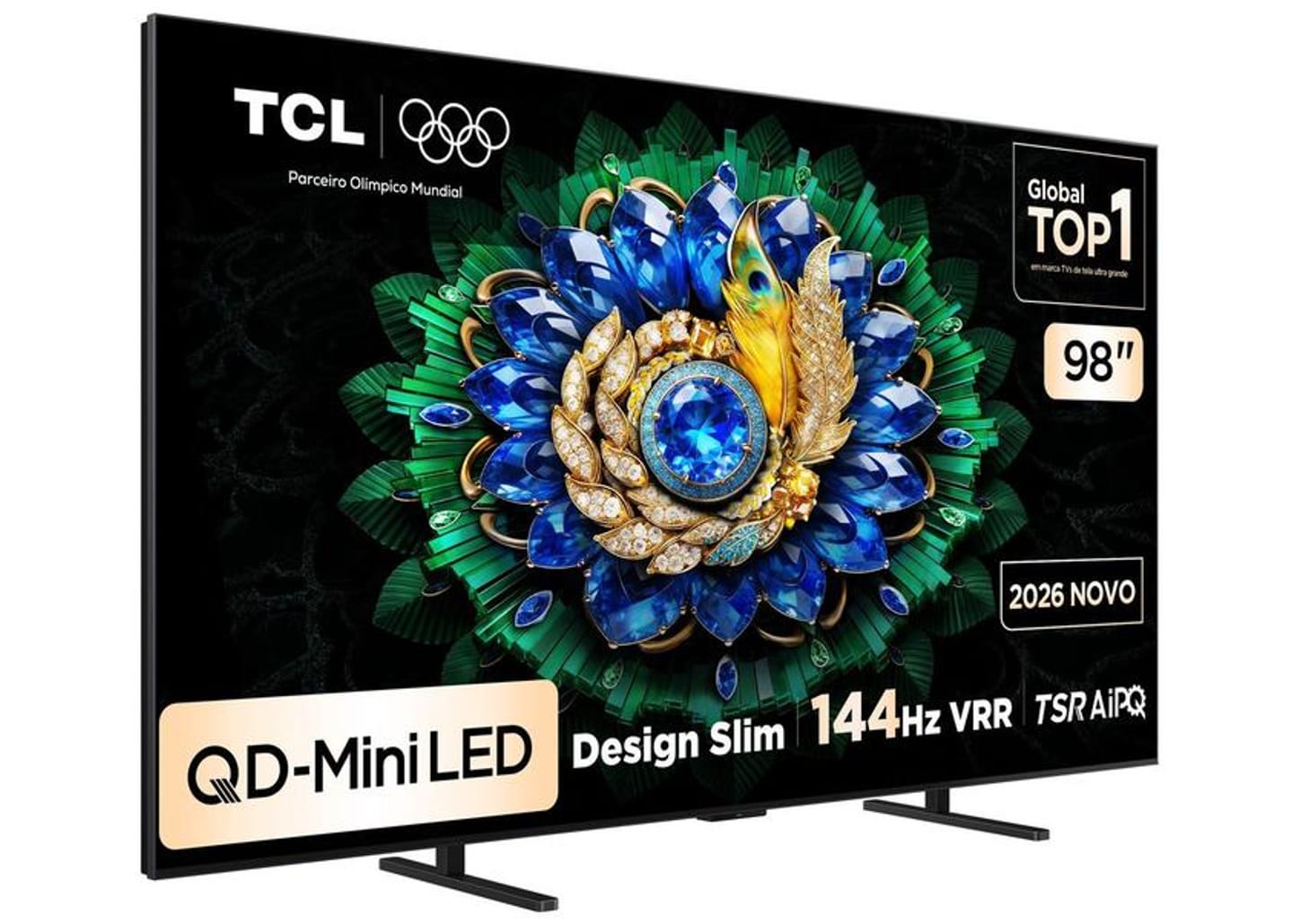 Smart TV 98" TCL 4K UHD QD-Mini LED 98A400M Google TV 2026