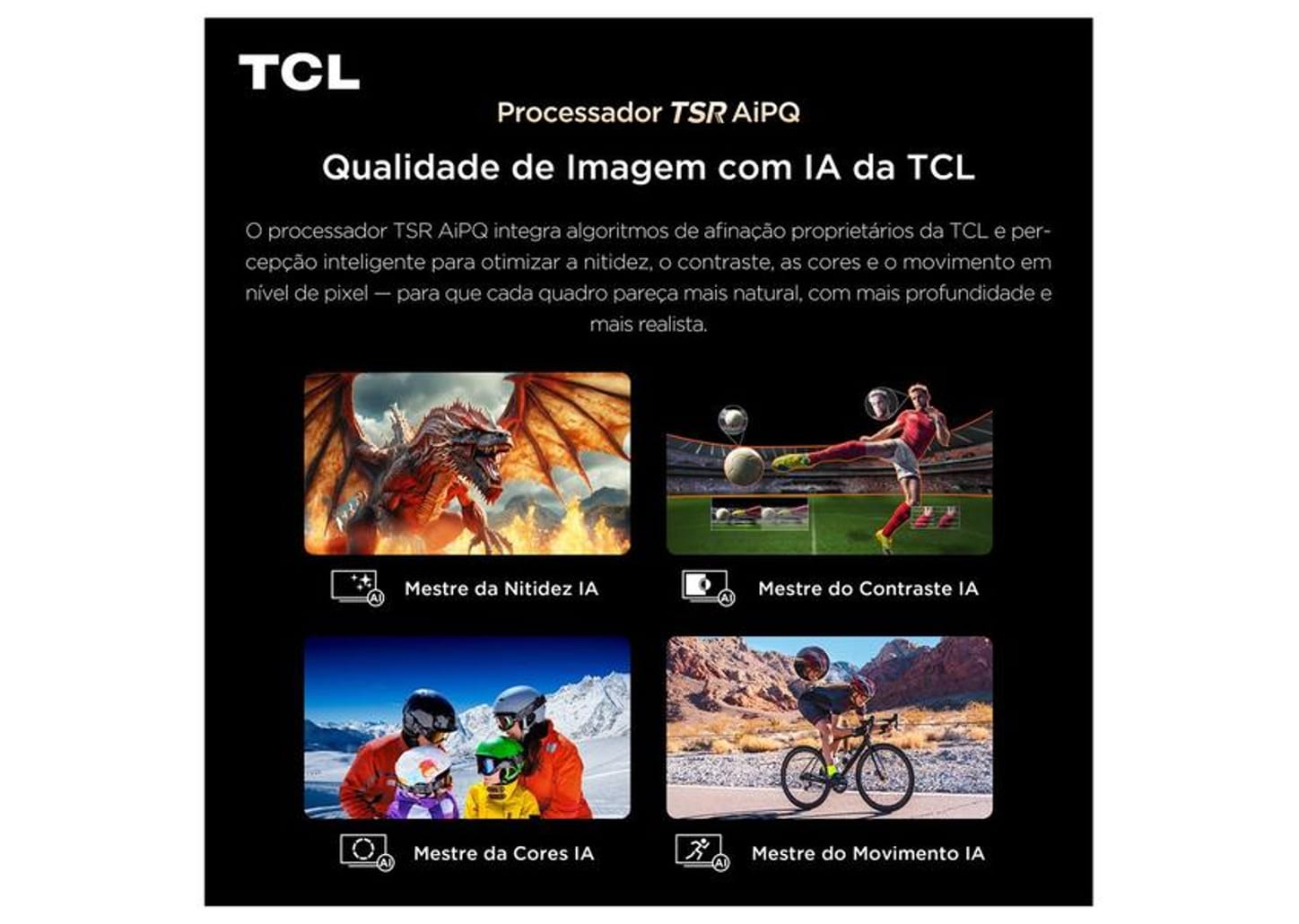 Smart TV 98" TCL 4K UHD QD-Mini LED 98A400M Google TV 2026