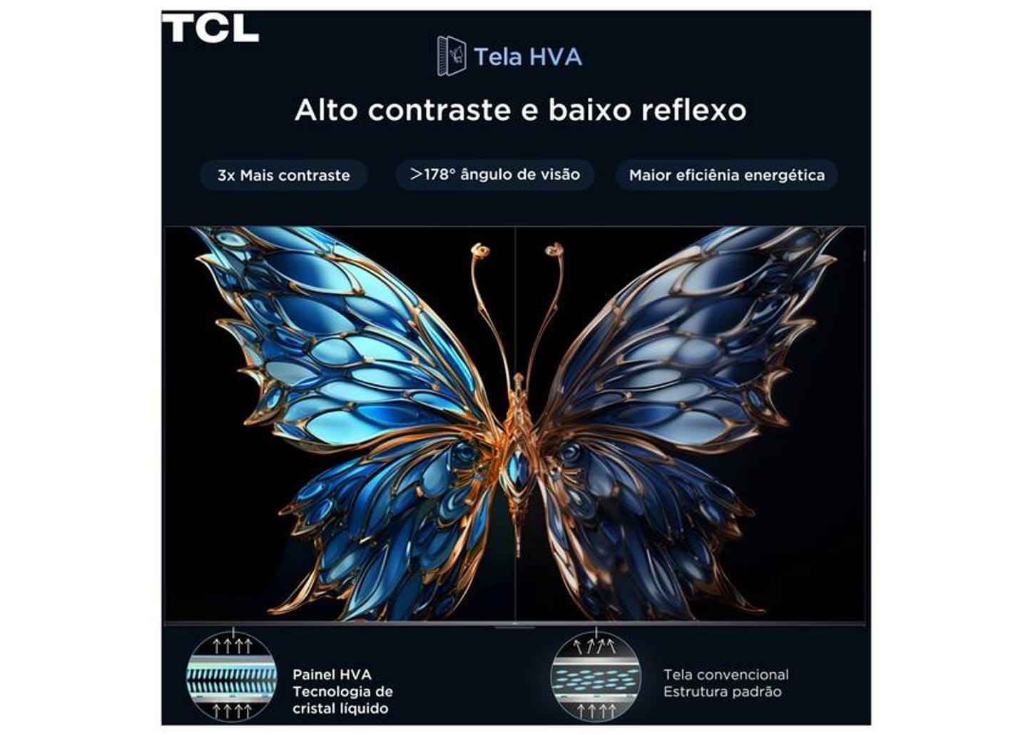 Smart TV 75" TCL 4K UHD QLED 75T6C Google TV 2026