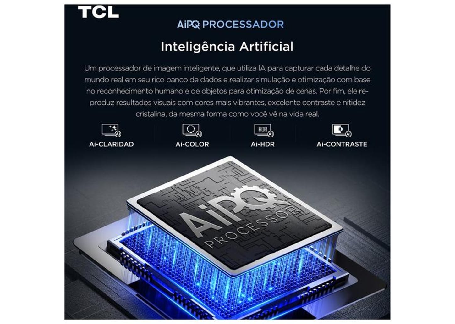 Smart TV 65" TCL 4K UHD QLED 65T6C Google TV 2026