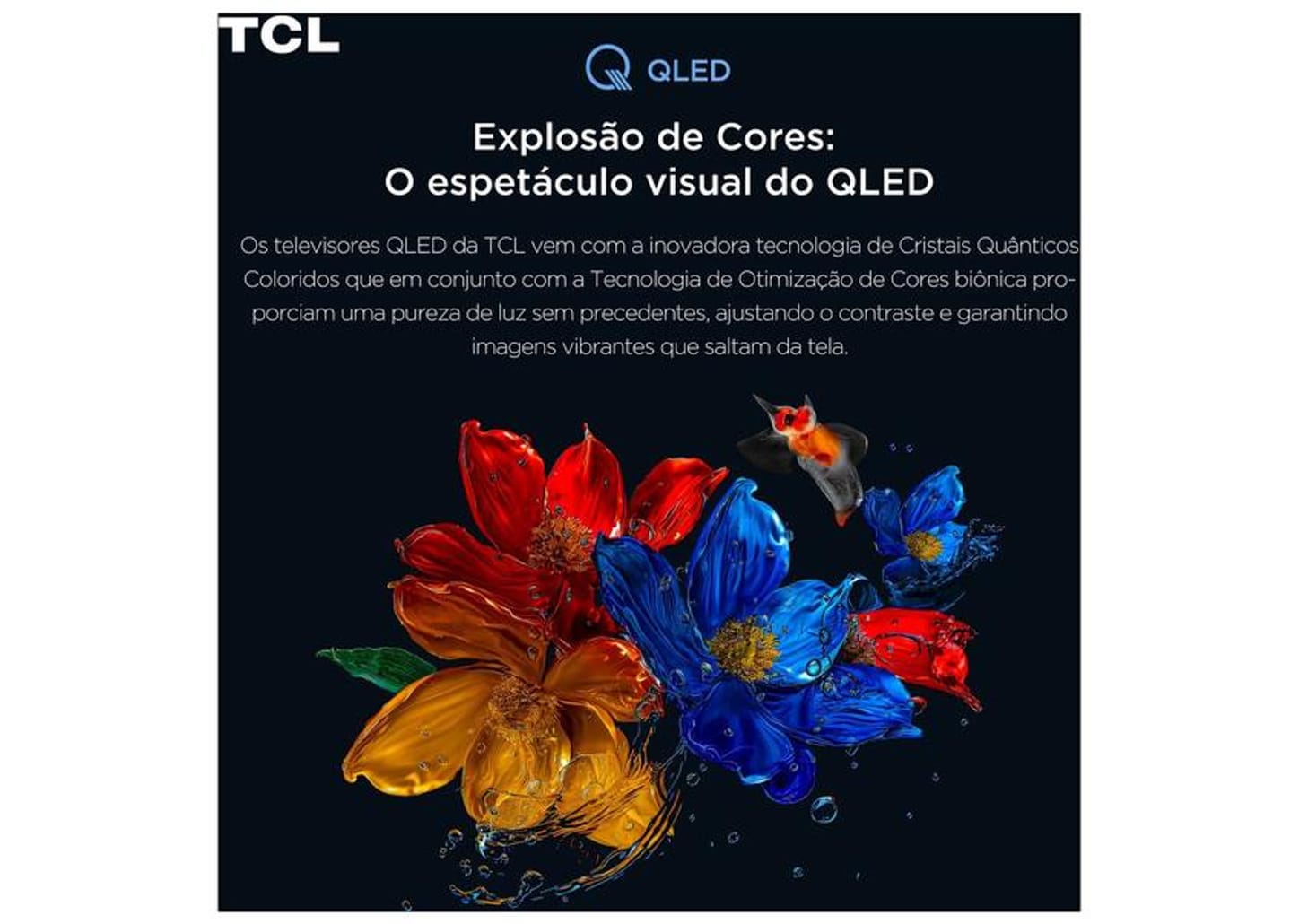 Smart TV 65" TCL 4K UHD QLED 65T6C Google TV 2026