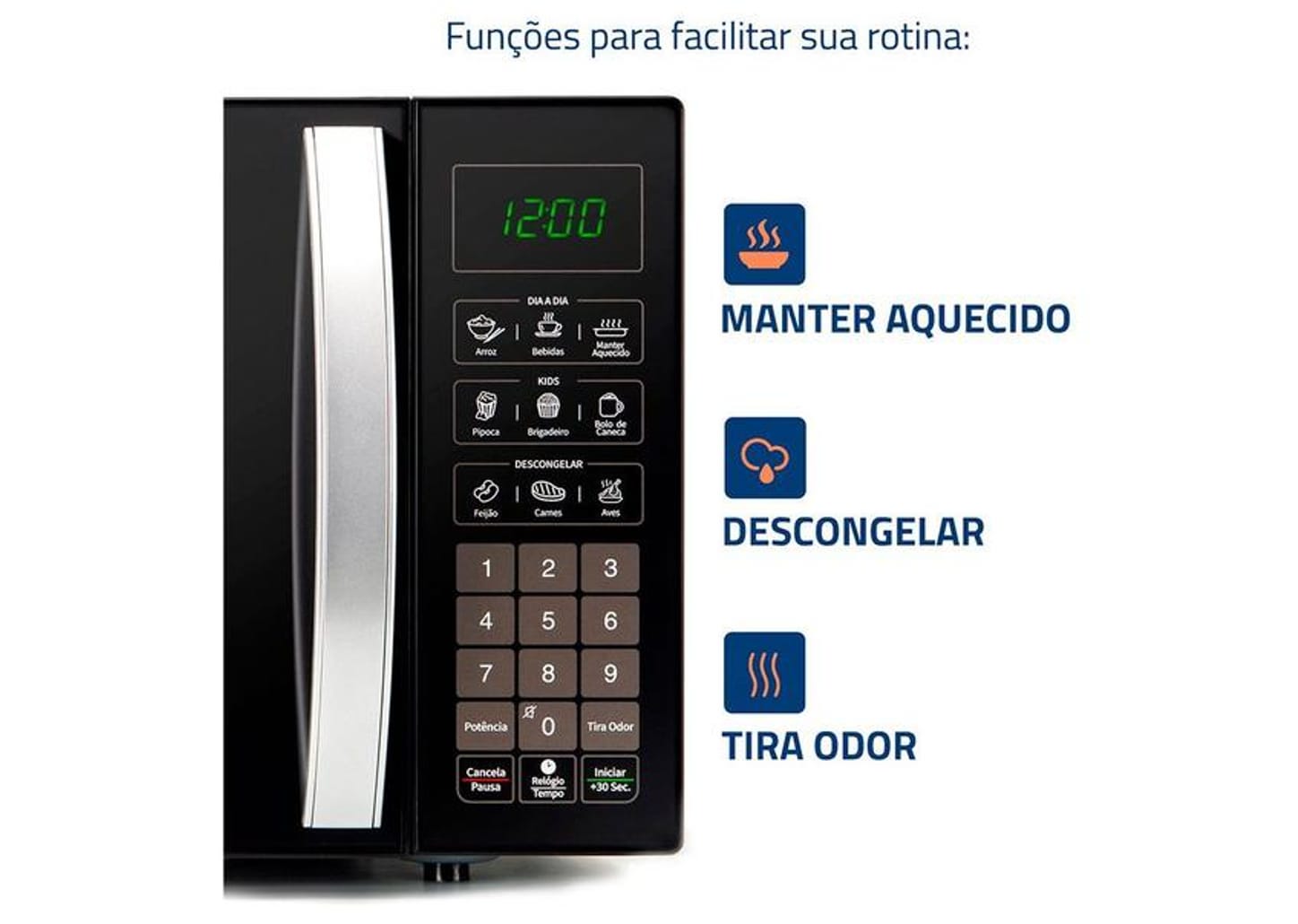 Micro-ondas Mondial 34L Preto MO-02-34-B