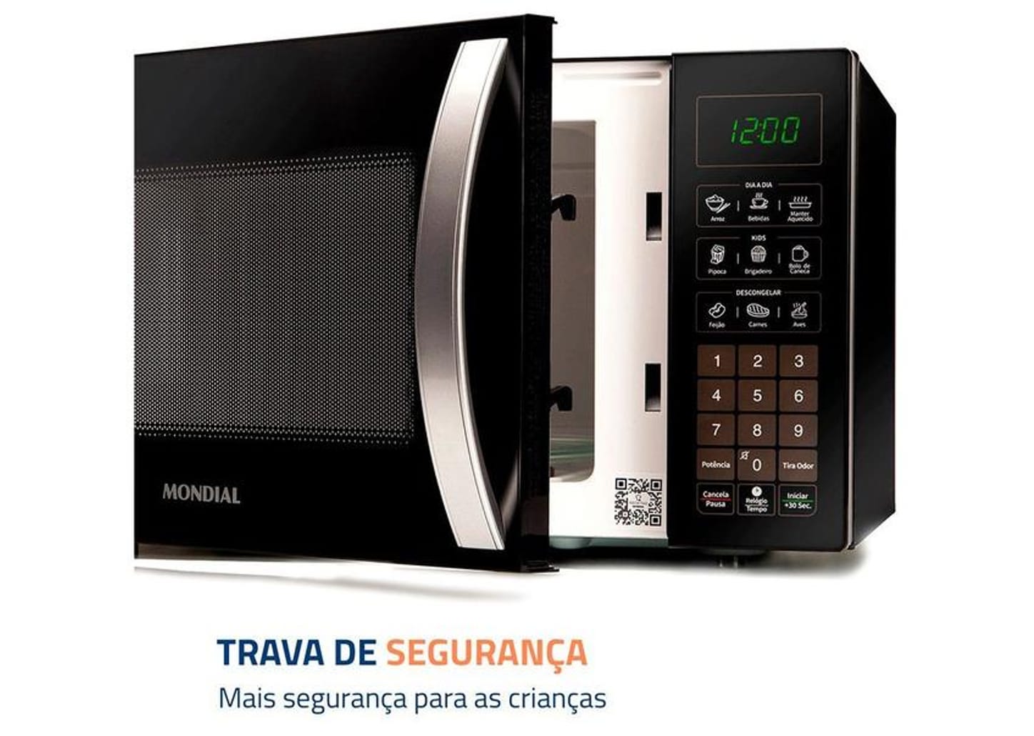 Micro-ondas Mondial 34L Preto MO-02-34-B