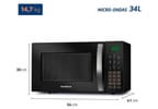 Micro-ondas Mondial 34L Preto MO-02-34-B